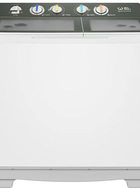 威力洗衣机半自动双桶双缸15kg洗脱分离钢化玻璃盖板XPB150-2208S