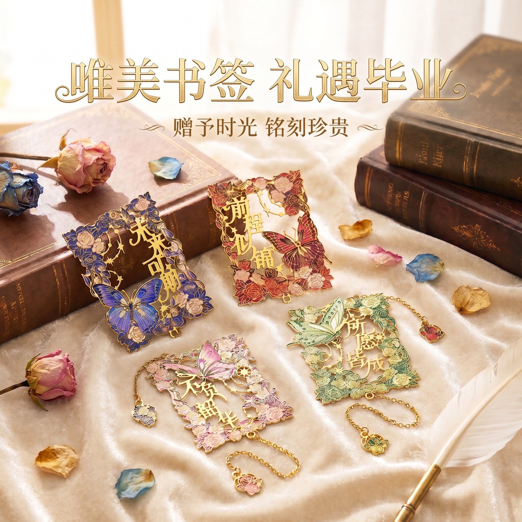 毕业礼物送女生闺蜜男生全班礼品金属书签精致创意高级感颜值
