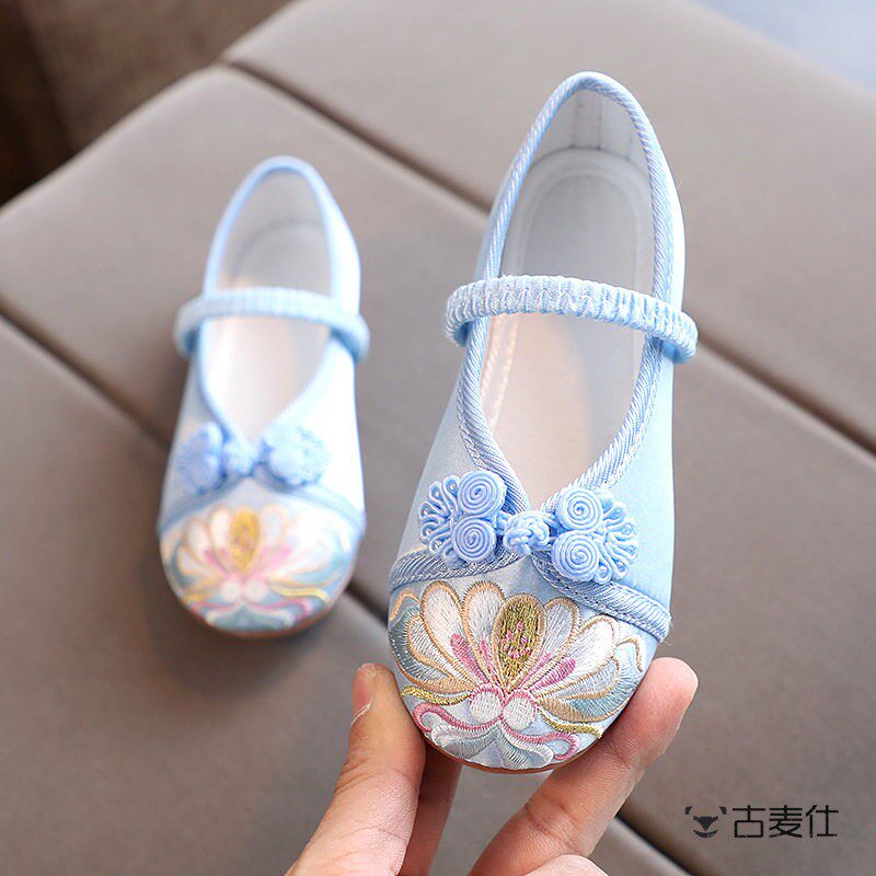 绣花鞋老北京汉服古装儿童女童中