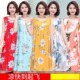 宽松薄款 夏天睡衣女中老年棉绸中年妈妈睡裙无袖 大码 连衣裙可外穿