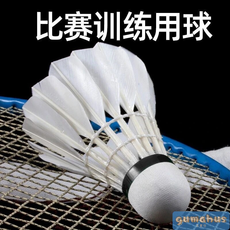 羽毛球12祇装耐打王正品不易打烂鹅毛抗风室外比赛套装训练用球
