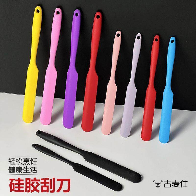 矽胶刮刀长条果酱抹刀烘焙耐高温一体式吻刀食品级奶粉搅拌铲牛油