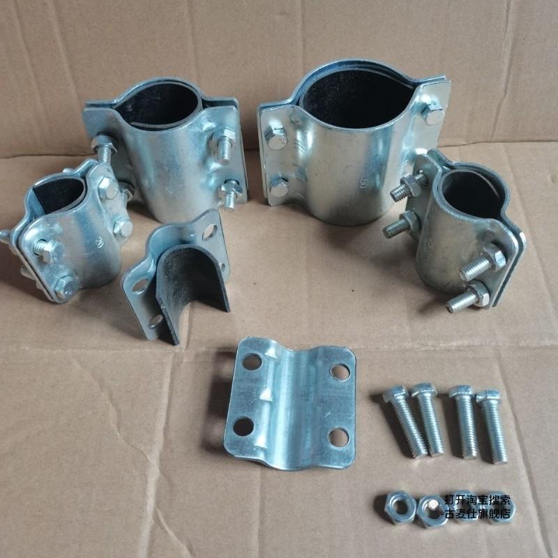 铁皮哈夫节管道抢修节补漏卡子抱箍快速接头水管堵漏器DN15-DN100