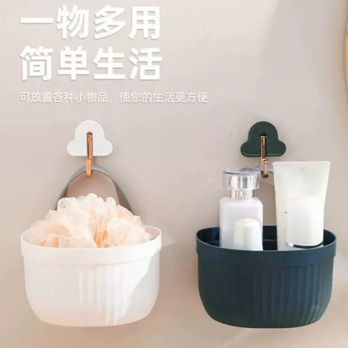 姜蒜收纳筐壁挂厨房放葱蒜头小挂篮塑料盒装生姜大蒜菜篮子墙上