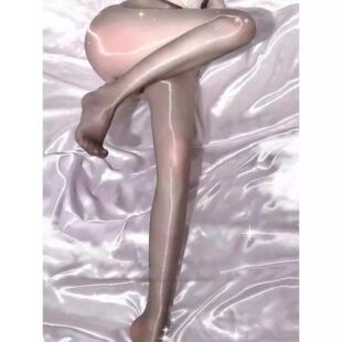 黑丝袜一线光油亮袜光腿神器裸感反光超薄冬季美腿打底肉色马油袜