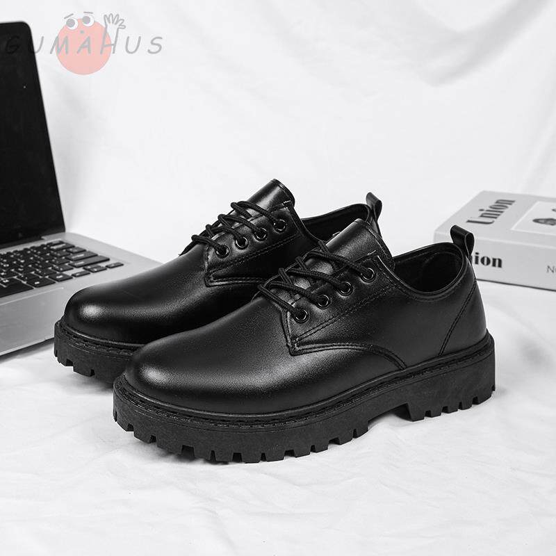 西装皮鞋男款2026夏季新款英伦风商务正装学生增高休闲黑色大头鞋