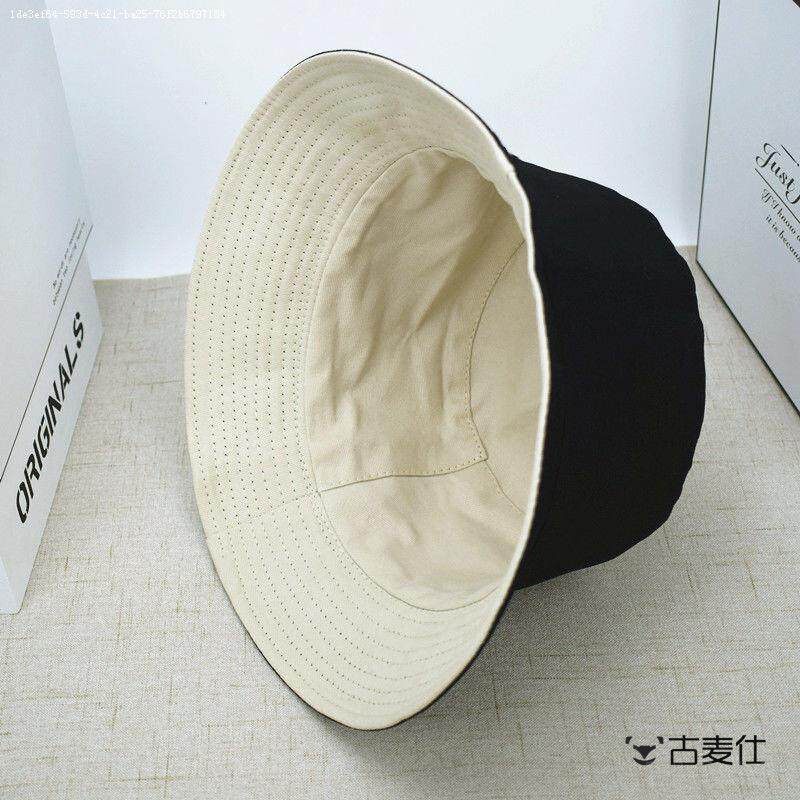 双面戴渔夫帽纯色网红款男女夏季防晒韩版时尚百搭学生潮流情侣帽