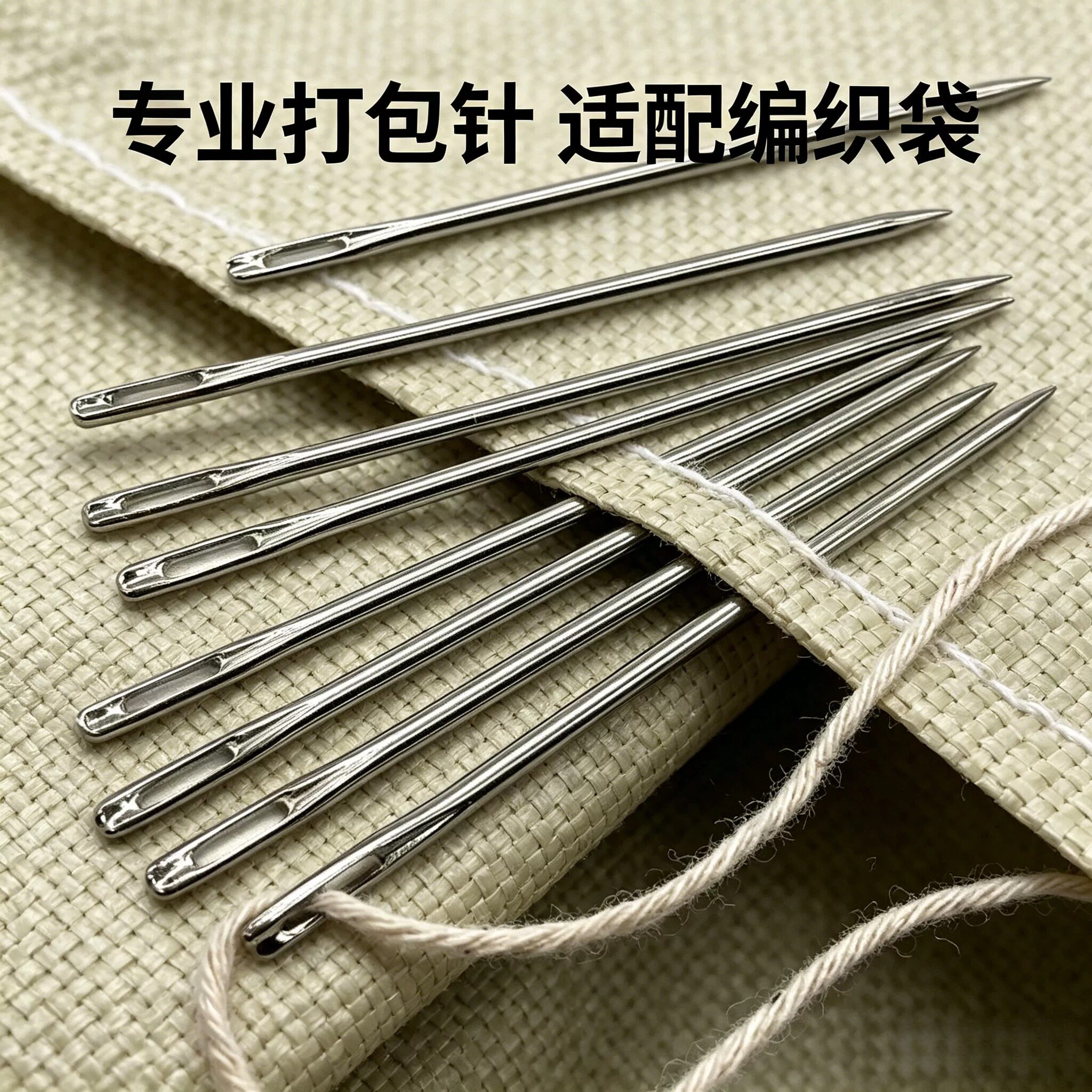 大针缝麻袋加长大号钢针手缝针加粗麻袋针麻绳针沙发扣针包装封袋