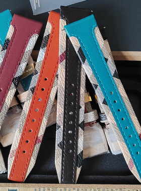 格纹表带适配BU9015/9016/9017/9018/9019/9032/9020表带格纹20mm