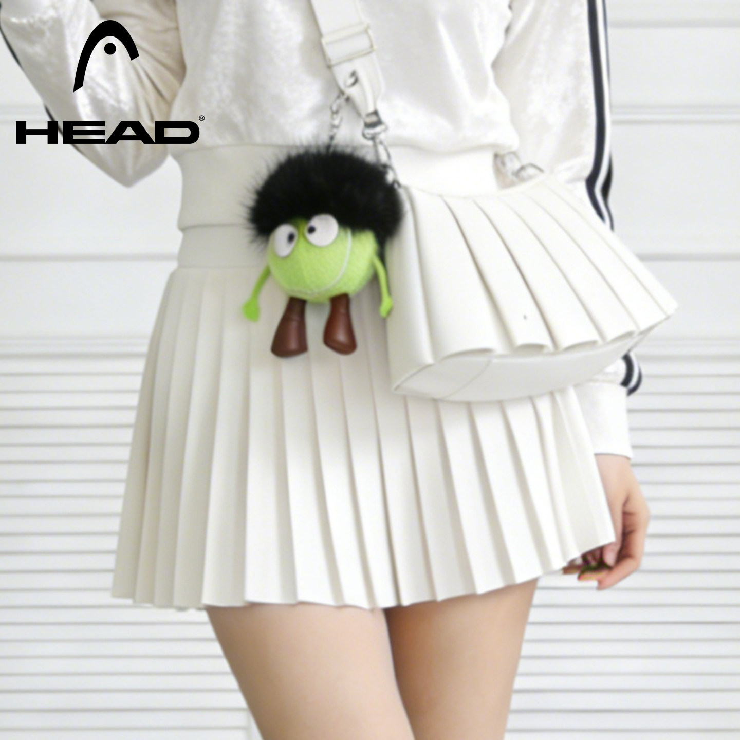 HEAD海德女士白色裙子包手提包图片
