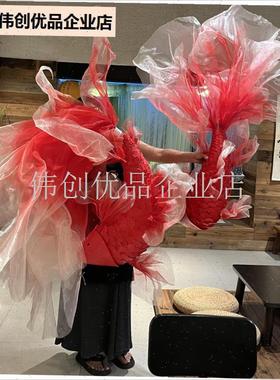 2026新年自制锦鲤道具摆件x成品diy材料装饰国庆店铺场景布置氛,