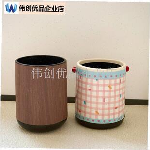家居好物多巴胺垃k圾桶家用2025新款客厅轻奢高档大容量卧室纸篓,