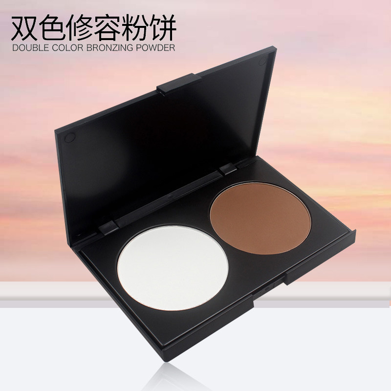 卡梅拉修容盘高光侧影粉饼哑双色修饰影楼专业化妆师用双修一体盘