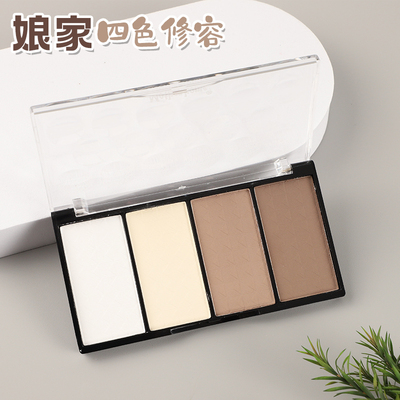 四色哑光阴影粉修容盘