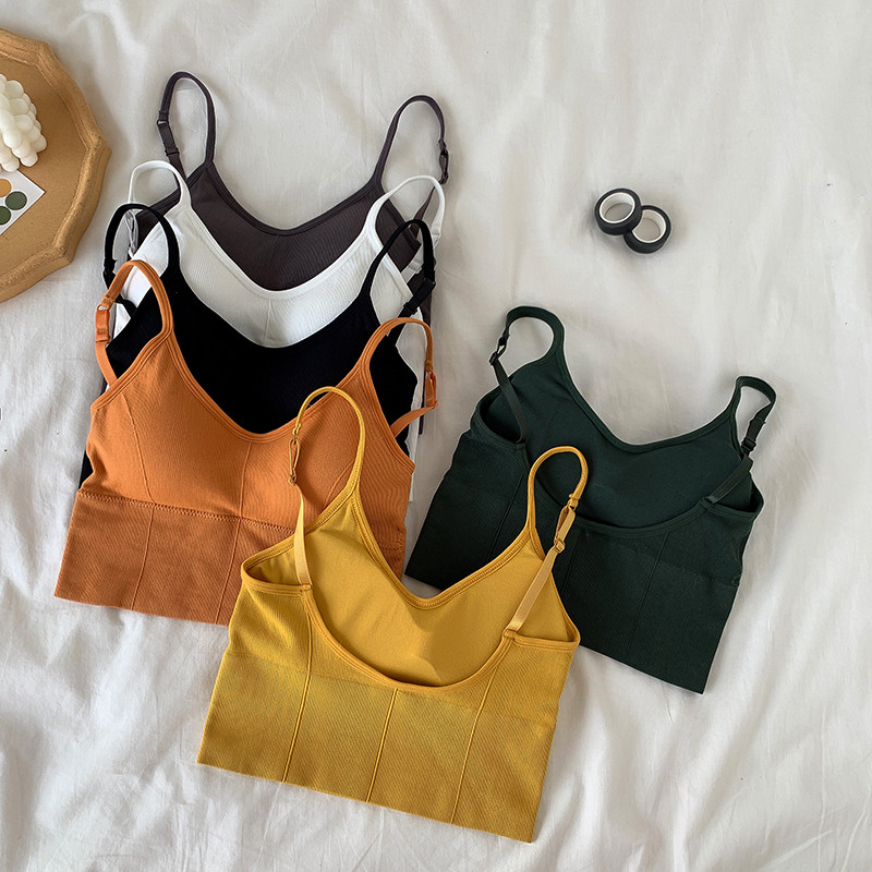 Real price new vest suspender women's short top underwear wrapped in bra