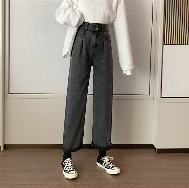 Women's jeans in autumn and winter