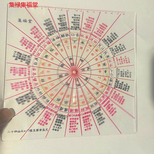 20公分门楼玉辇经透明布局尺 阳宅门楼大门风水布局福德旺蚕进田