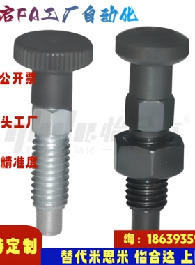 怡合达同款ZAM01 ZAM02 ZAM11 ZAM12-M6 8 10 12 16分度销 复位型