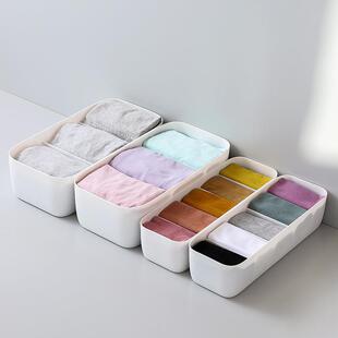 袜子收纳盒三储一纯色分格宿舍整物理箱 家用文胸内合裤