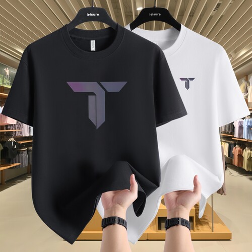 【奥莱专柜】300克重磅纯棉短袖T恤男夏季新款运动休闲上衣打底衫