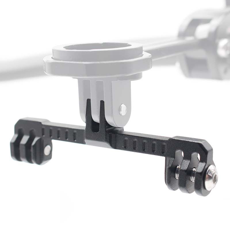 铝合金双头支架适用GoPro10系列配件大疆运动相机补光灯双转接头