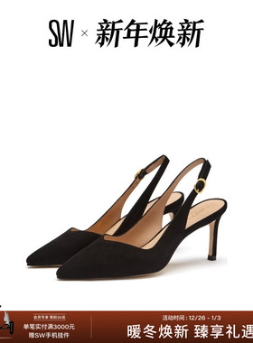 Stuart Weitzman/SW EDITH 70 春夏浅口高跟鞋露跟包头凉鞋女