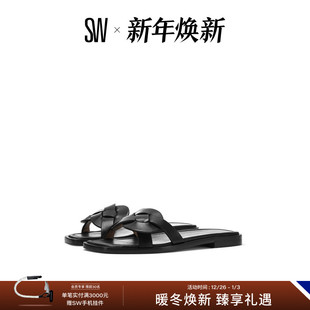 交叉绑带方头凉拖拖鞋 SANDAL FLAT 女外穿夏 SIERRA
