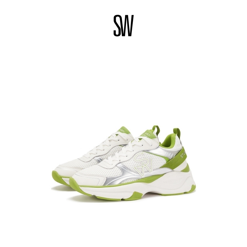 SW24早春老爹鞋拼接复古厚底