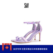 细高跟方头一字带凉鞋 女 SANDAL 春夏新款 NUNAKEDCURVE