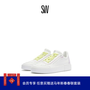 SW RYAN LOW-TOP SNEAKER 圆头系带平底板鞋运动休闲鞋女