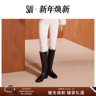 秋冬新品 BOOT TUBO 低跟粗跟圆头长筒靴女 GRACIE