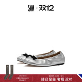 平底单鞋 BOW 圆头蝴蝶结芭蕾鞋 BALLET 早秋新品 PEARL 女