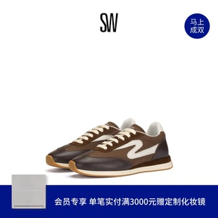 【天猫独家】SW RUNAROUND RUNNER 系带圆头拼接休闲运动鞋单鞋女