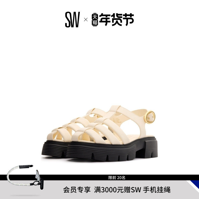 SW NOLITA FISHERMAN SANDAL 厚底休闲罗马凉鞋女渔夫凉鞋,女鞋,休闲凉鞋,淘宝优惠券,粉丝福利购,淘宝优惠卷