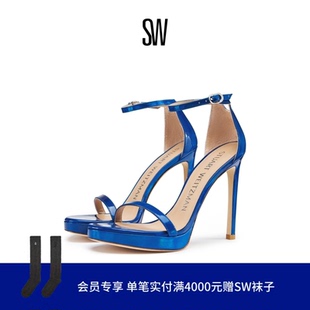 仙女风高跟鞋 DISCO春夏细跟一字带凉鞋 NUDIST