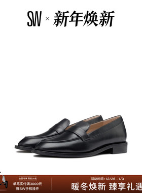 SW PALMER SLEEK LOAFER 早春经典简约低跟乐福鞋小皮鞋女
