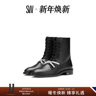 BOW LACE 水晶蝴蝶结英伦马丁靴 Stuart BOOTIE Weitzman