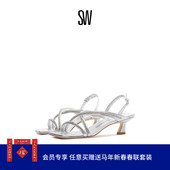 OASIS 凉鞋 SLINGBACK 水晶交叉带方头时装 CRYSTAL SANDAL
