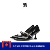 POPPY 玛丽珍鞋 MARY 饰高跟鞋 JANE 春夏水晶珍珠装 女