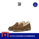 SHEARLING LOAFER拼接圆头粗跟乐福鞋 CELIA LITE 秋冬新品