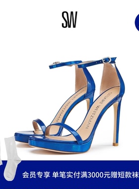 SW NUDIST DISCO春夏细跟一字带凉鞋仙女风高跟鞋