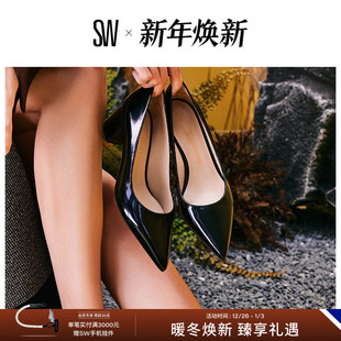 BLOCK POWER 2025新款 尖头通勤粗跟浅口高跟鞋 STUART