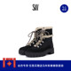 秋冬新品 BOOTIE MYLA SHEARLING 厚底圆头系带时尚 短筒靴