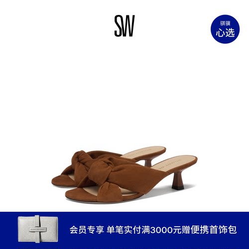 SW小猫跟露趾细高跟凉鞋拖鞋女