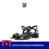 Weitzman 方跟一字带凉鞋 Stuart 夏季 SIGNATURE SANDAL 女