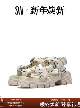 SW SOFIA NOLITA SANDAL 夏季蝴蝶结厚底休闲凉鞋女