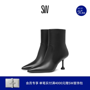 冬季 细高跟尖头短靴女 BOOTIE STUARTINI ZIP