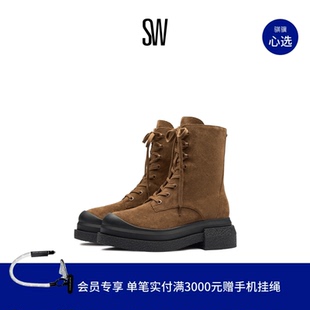 LACE SPORTLIFT BOOTIE 厚底圆头马丁靴 2025新款 CHARLI