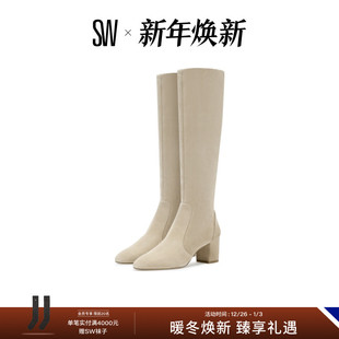 KNEE HIGH ZIP 秋冬粗跟骑士靴长筒靴女 BOOT YULIANA