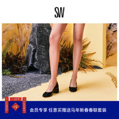 GABBY 高跟鞋 PUMP 方跟圆头浅口单鞋 BLOCK 2025新款 女